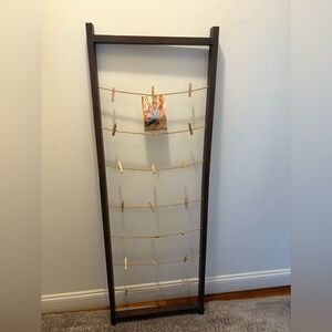 Wooden Photo Display Frame with Clips